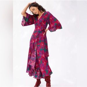 Farm Rio x Anthropologie Maxi Wrap Dress